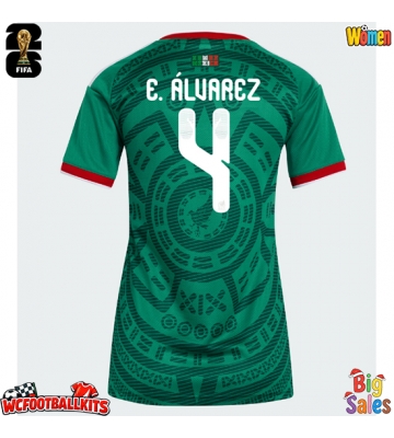 Mexico Edson Alvarez #4 Replica Home Stadium Shirt for Women World Cup 2026 Short Sleeve